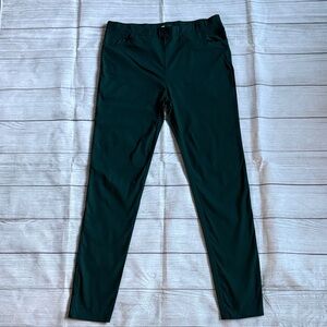 Dark Green Pull-On Jegging Pants